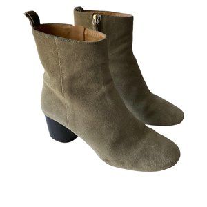 Isabel Marant Taupe Suede Ankle Boots 6.5